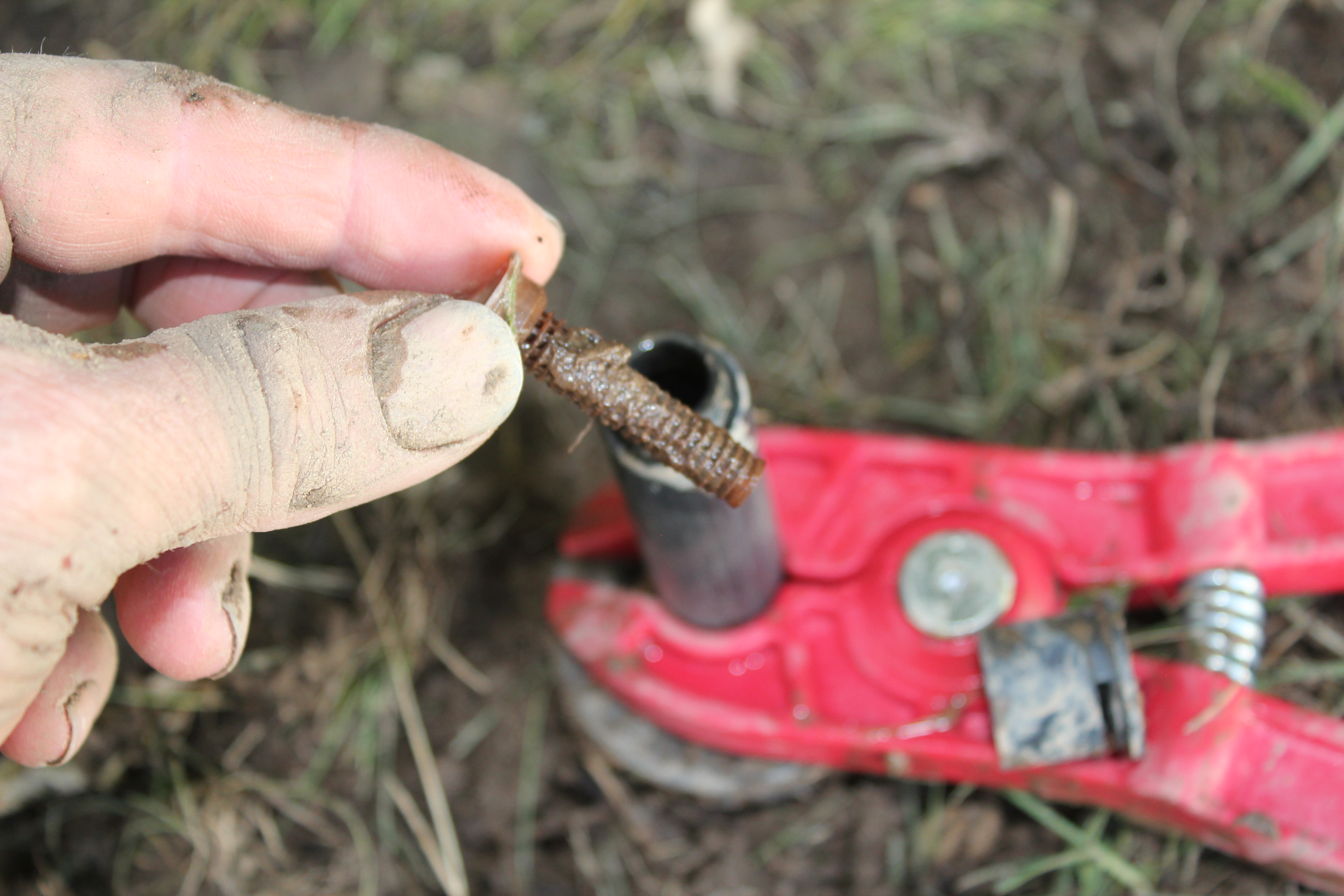 Removing a clogged sprinkler filter